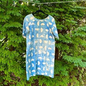 Po-Em block printed short sleeve dress